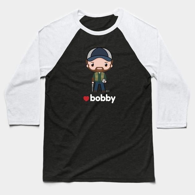 Love Bobby - Supernatural Baseball T-Shirt by KYi